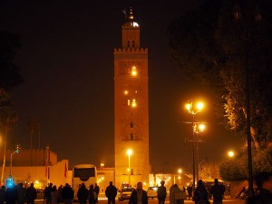Koutoubia Mosque at night