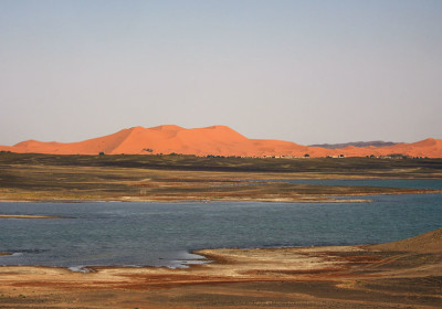 Sahara Desert - Merzouga Dunes - View from distance