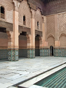Ben Youssef Madrasa courtyard